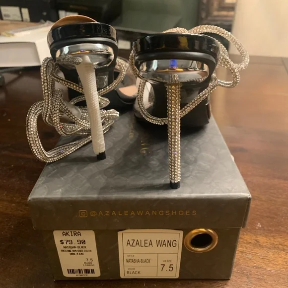 Azalea Wang Black 7.5 heels - Picture 4 of 6